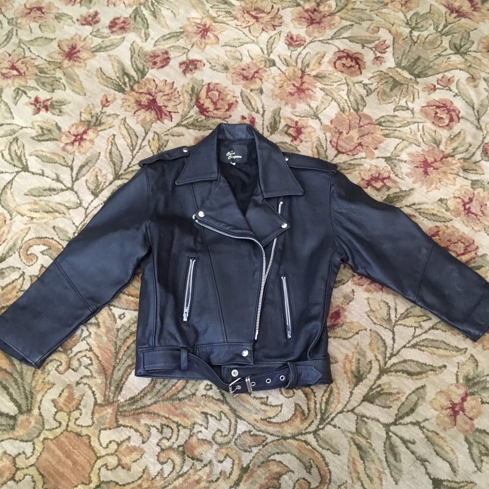 Authentic Leather Motorcycle Jacket. - image 2